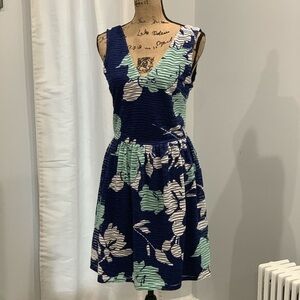 Design Lab green blue sleeveless dress size L